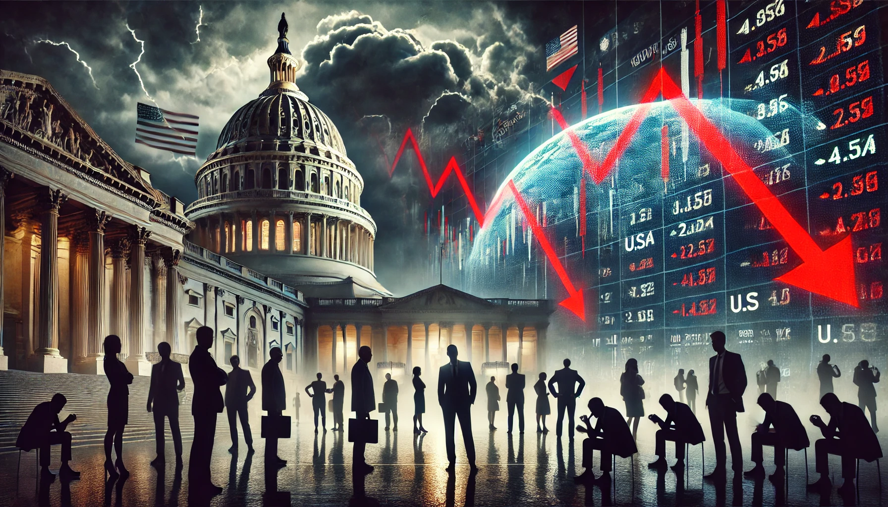 Markets on Edge: U.S. Government Shutdown and Trade War Fears Shake Global Economy